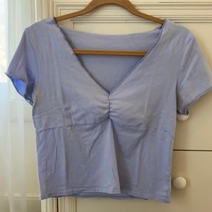 Brandy Melville periwinkle cinched top